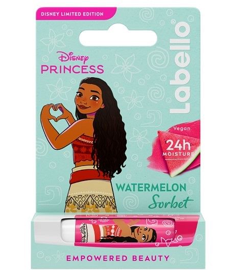 Labello Disney Princess Moana Watermelon Sorbet Balsamo Labbra 4,8 G