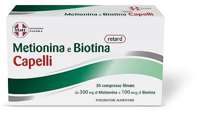 Matt Divisione Pharma Metionina E Biotina Retard Capelli 30 Compresse