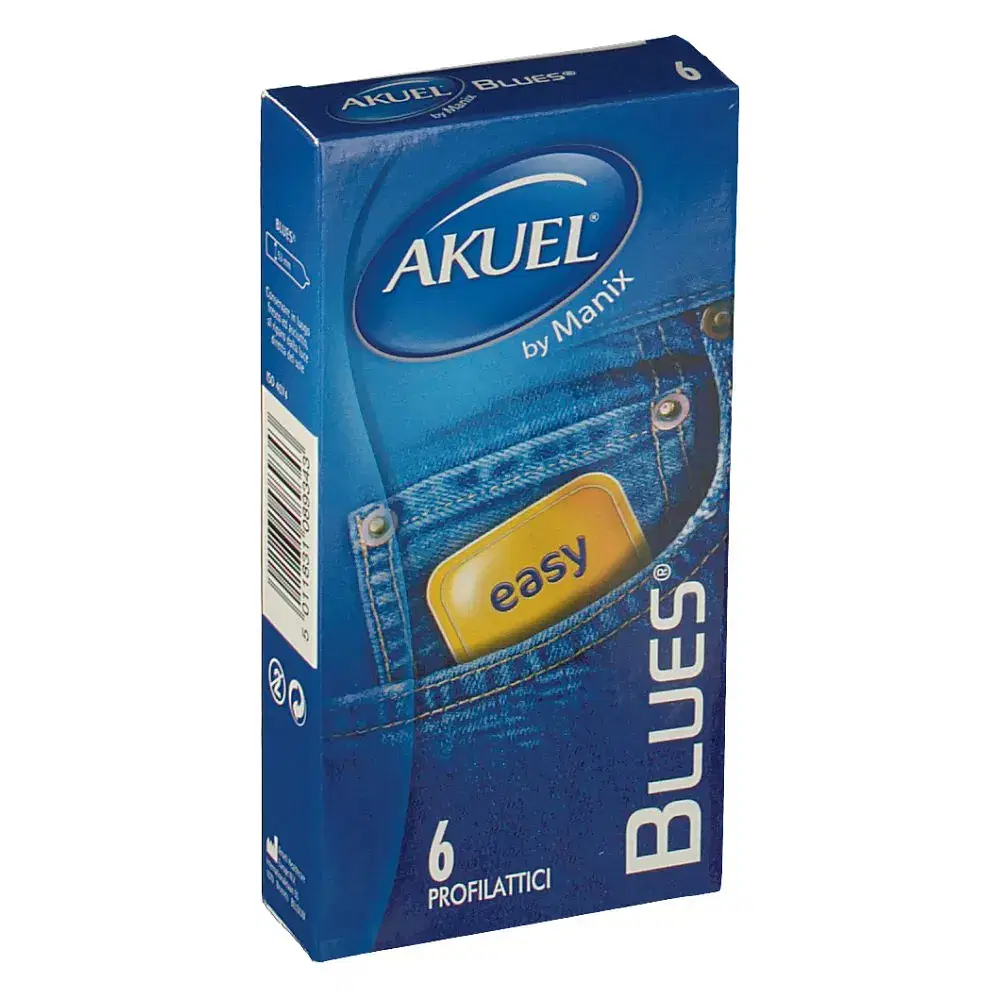 Profilattico Ansell By Manix Blues B 6 Pezzi