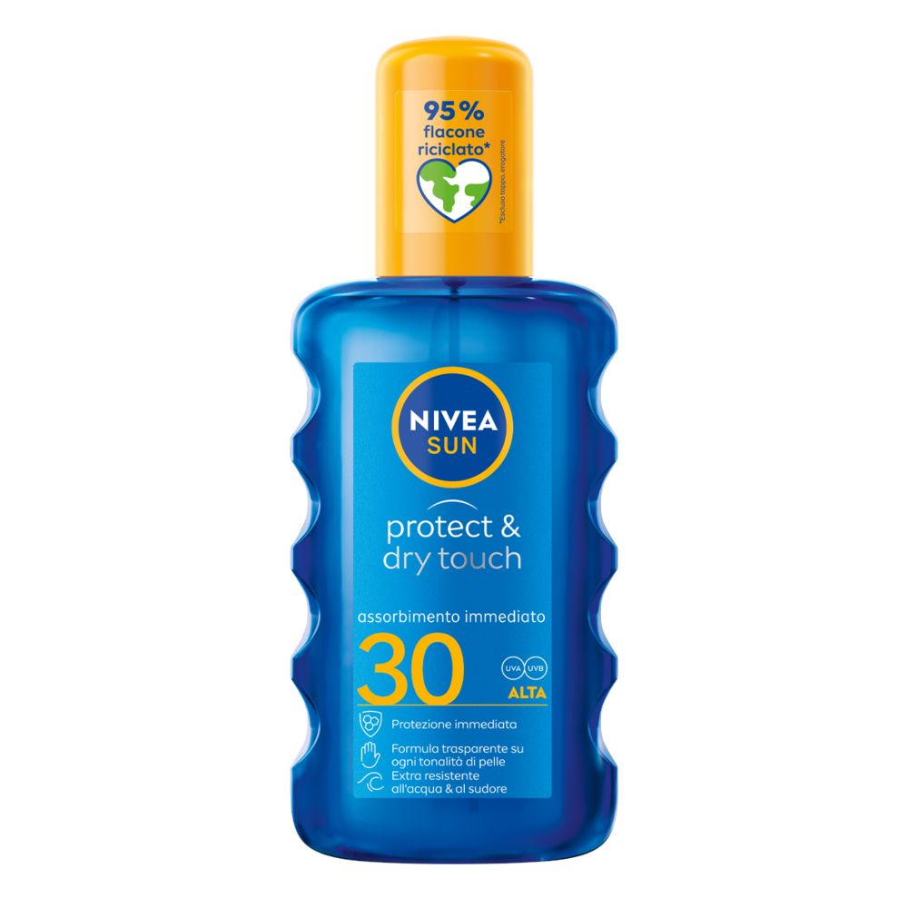 Nivea Sun Spray Solare Protect & Dry Touch FP30 200 ml, Crema solare 3
