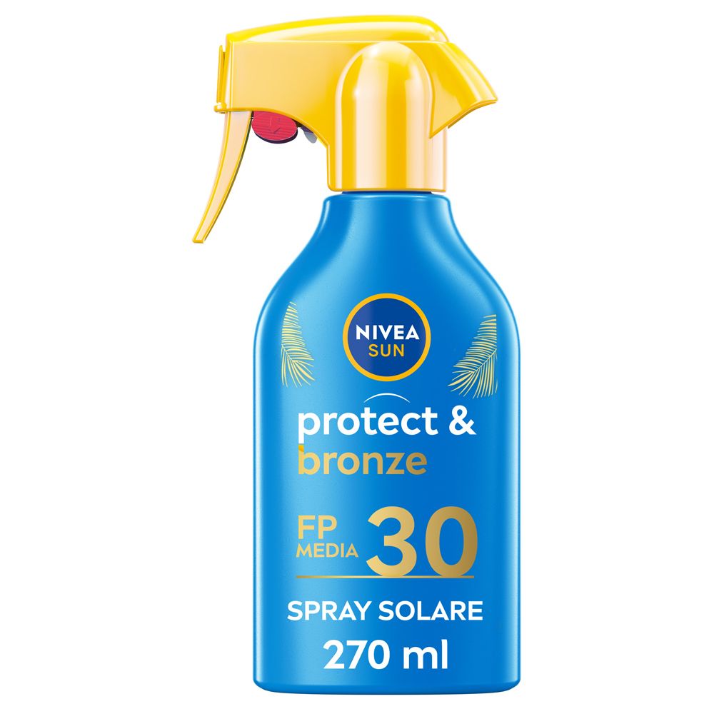 Nivea Sun Spray Solare Protect & Bronze FP30 270 ml, Crema solare 30 p