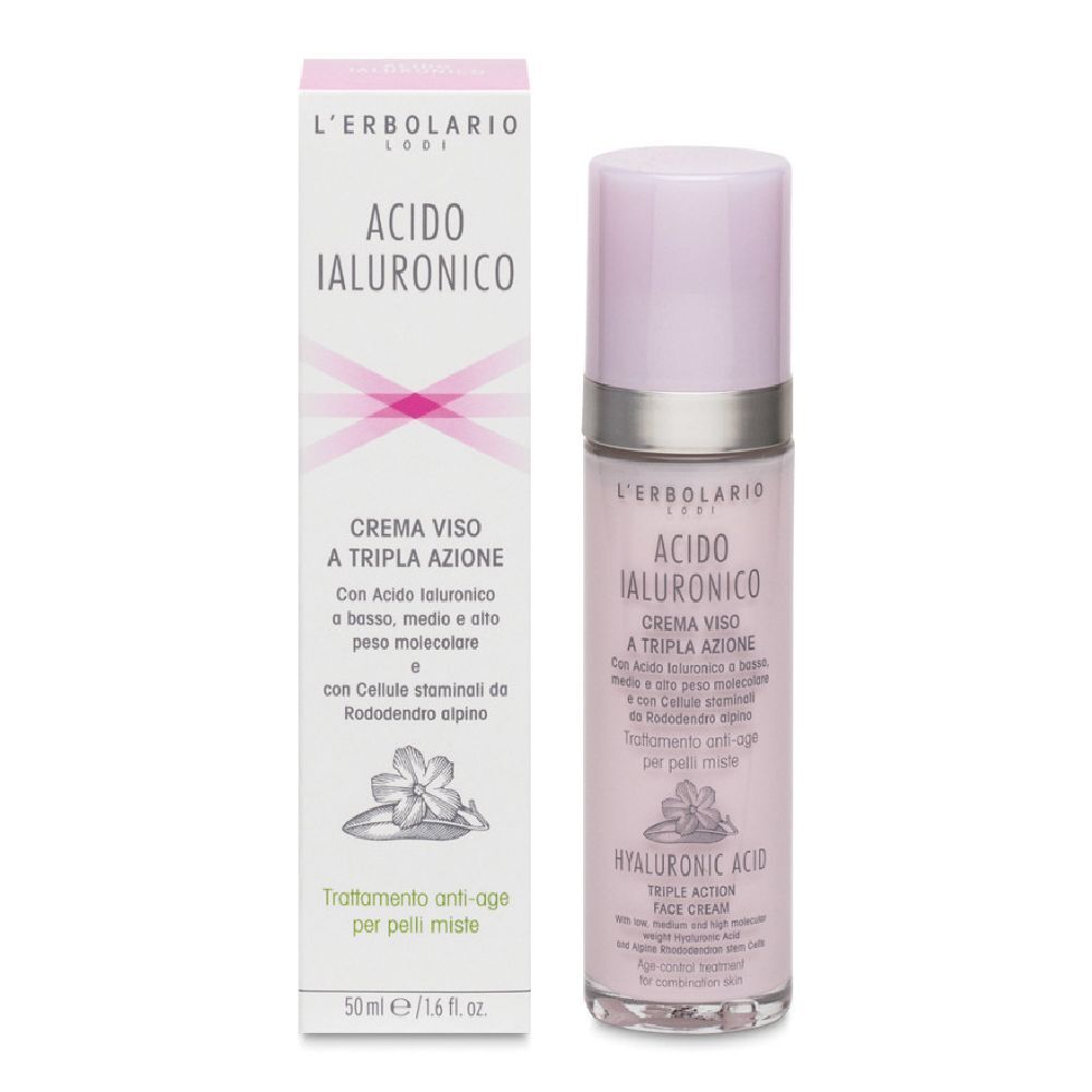 Crema Viso Per Pelli Miste Acido Ialuronico 50 ml