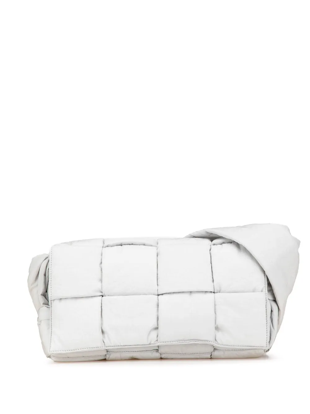 Bottega Veneta Pre-Owned 2012-2024 Nylon Intrecciato Padded Tech Cassette crossbody bag - Bianco