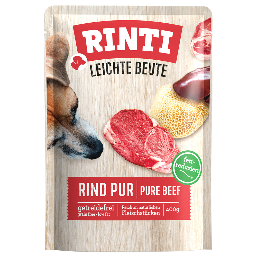 RINTI Leichte Beute 10 x 400 g umido cane - Manzo puro