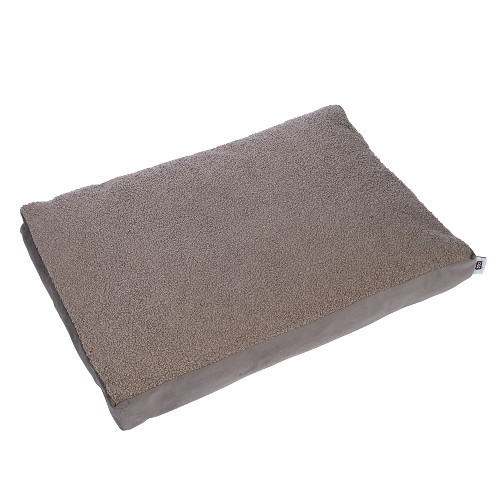 Materasso per cani TIAKI Teddy, tortora - M: L 70 x P 50 x H 10 cm