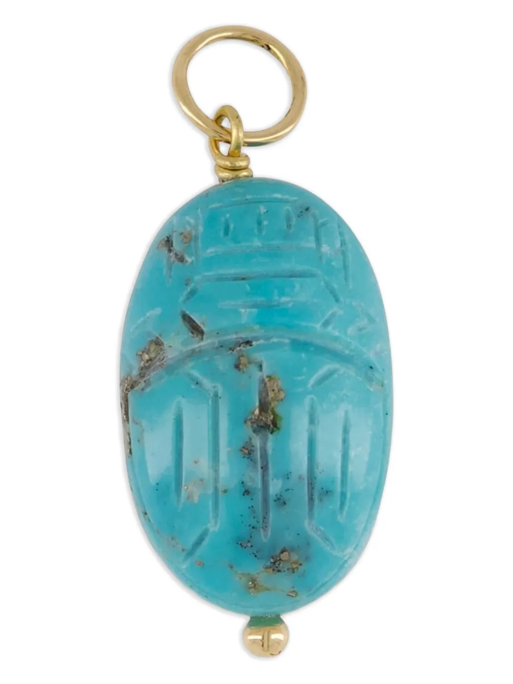 Aurelie Bidermann Scarabee turquoise pendant - Oro