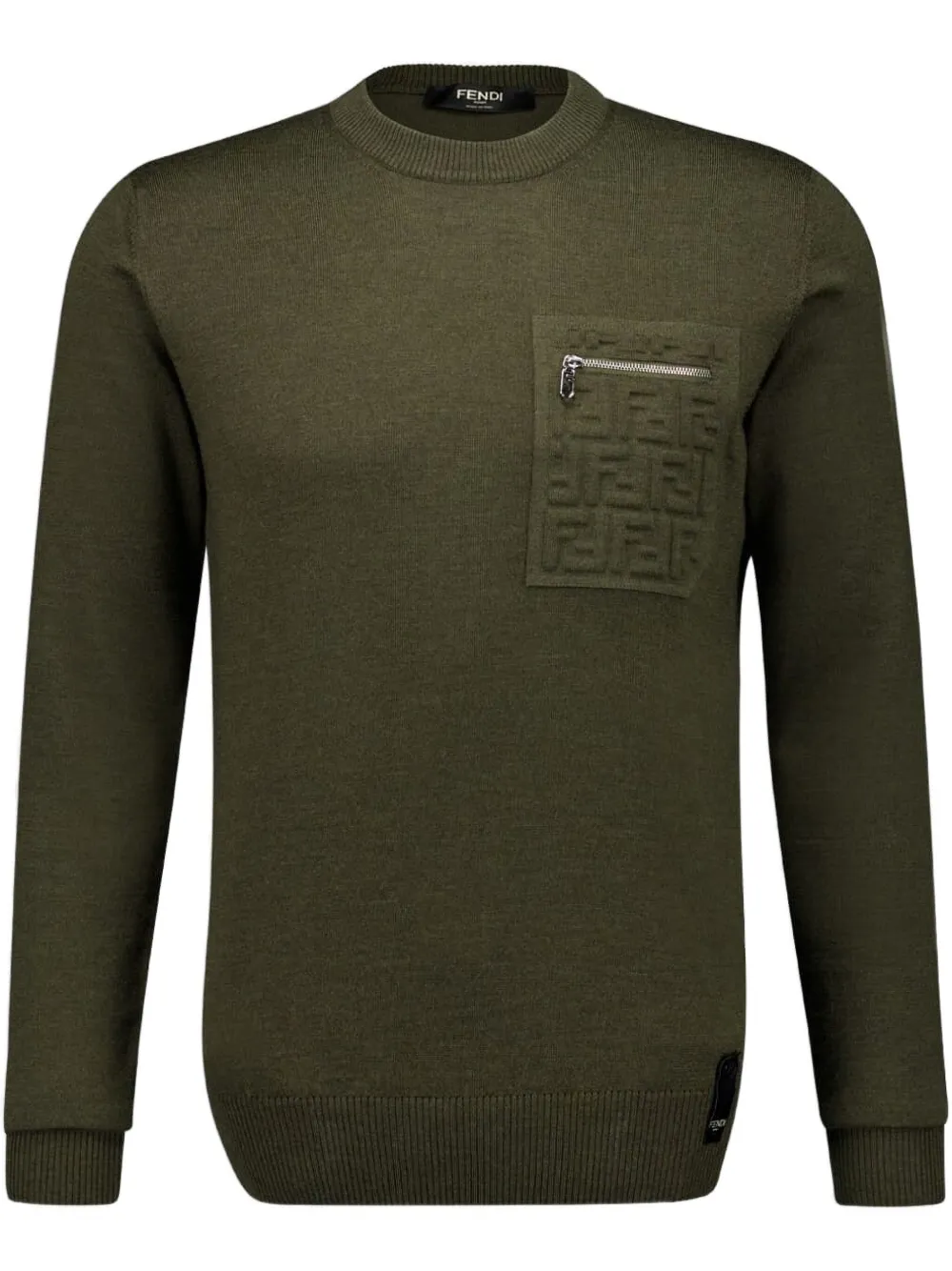 FENDI knitted jumper - Verde