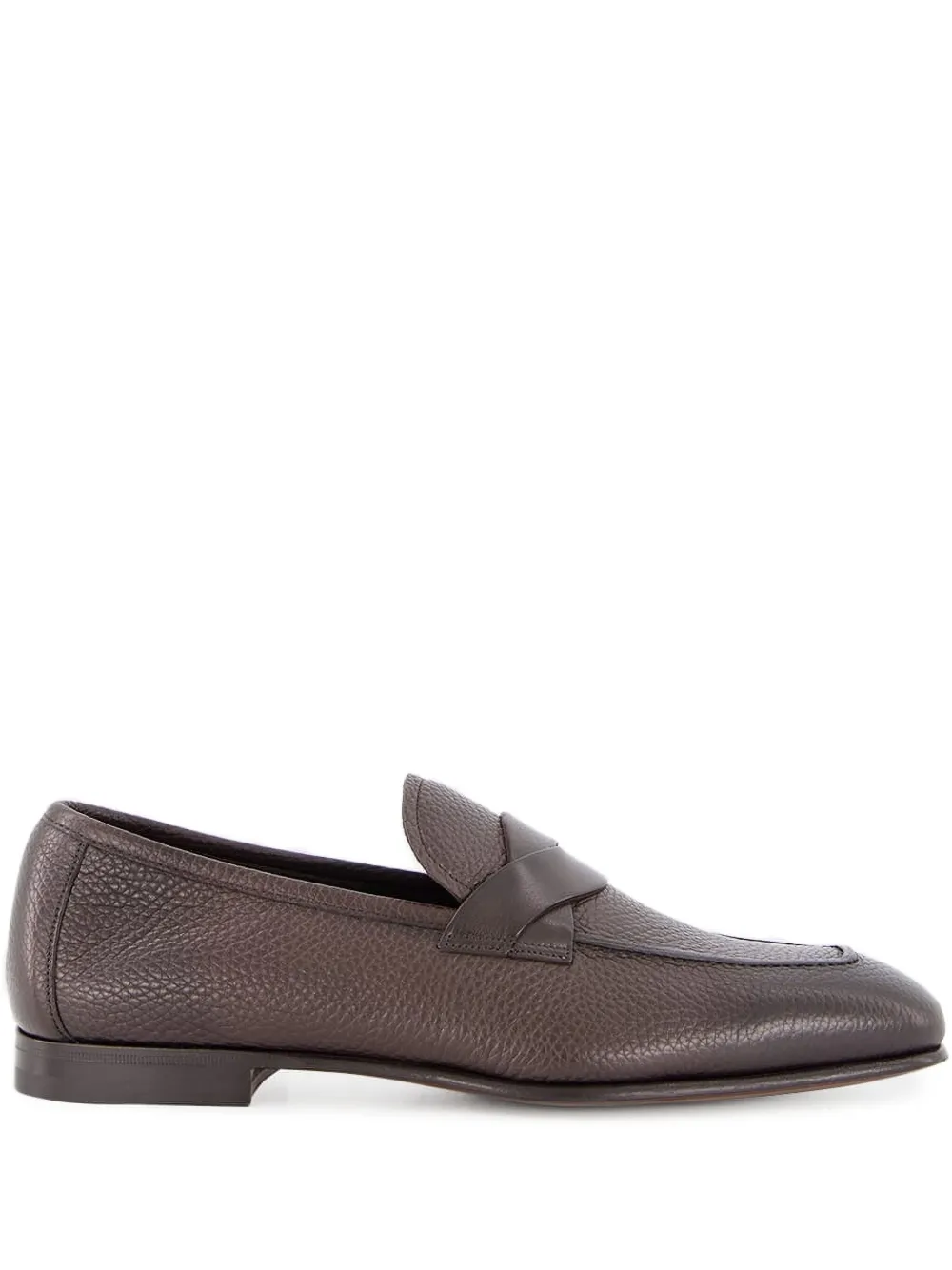 TOM FORD leather loafers - Marrone