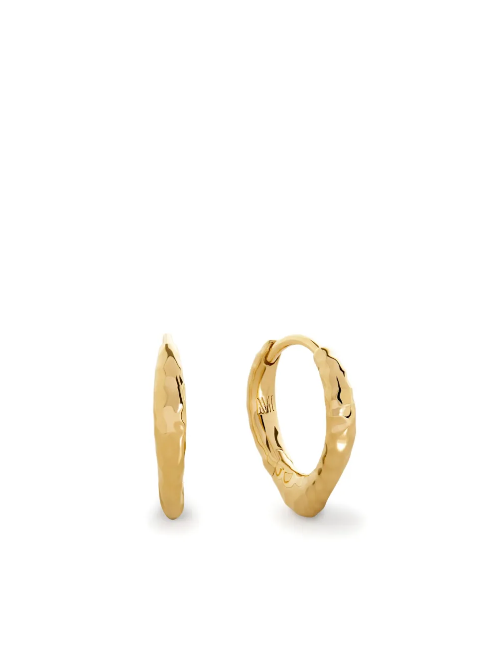 Monica Vinader Siren hoop earrings - Oro