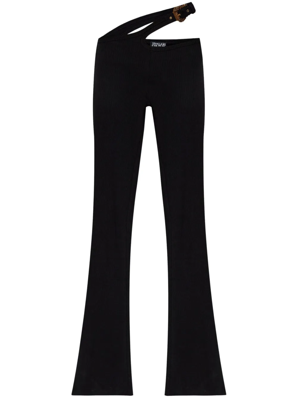 Versace Jeans Couture stretch-cotton flared pants - Nero