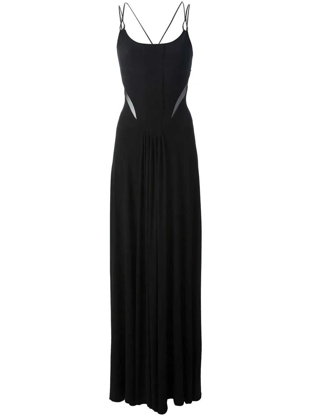 Ralph Lauren Collection spaghetti strap maxi dress - Nero