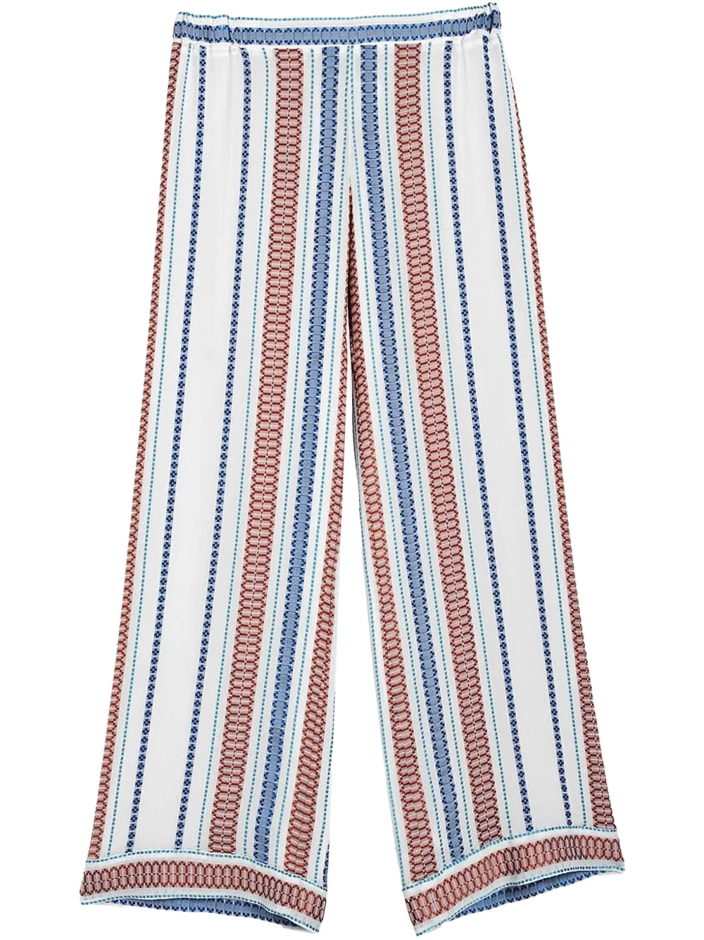 Zeus+Dione striped trousers - Bianco
