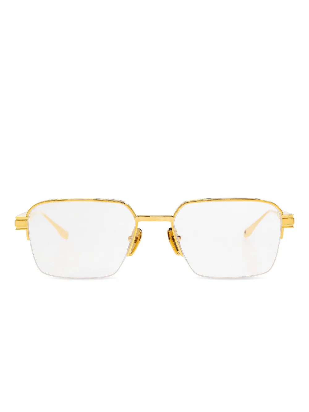 Balmain Eyewear rectangle-frame glasses - Oro