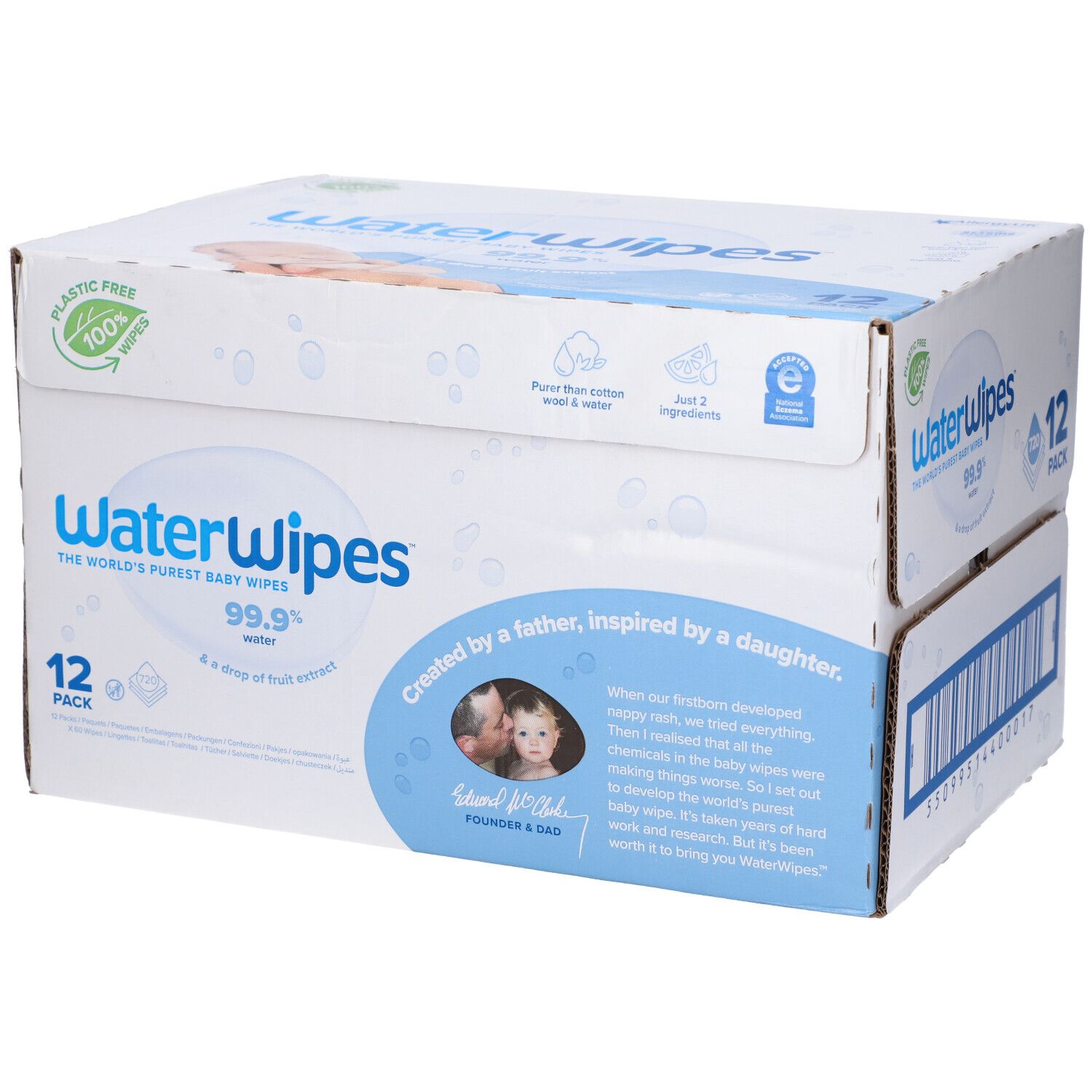 WaterWipes Original Salviette per Bambini 12 x 60 720 pz