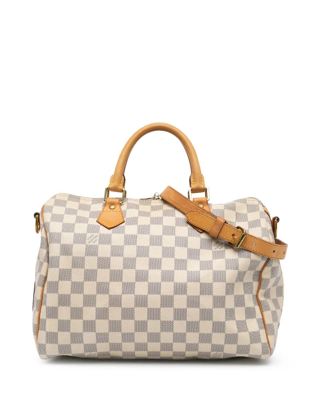 Louis Vuitton Pre-Owned 2014 Damier Azur Speedy Bandouliere 30 satchel - Bianco