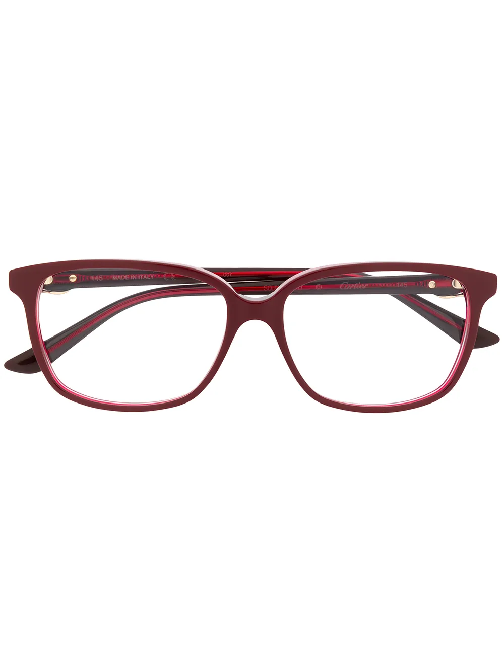 Cartier Eyewear Occhiali C Dècor - Rosso