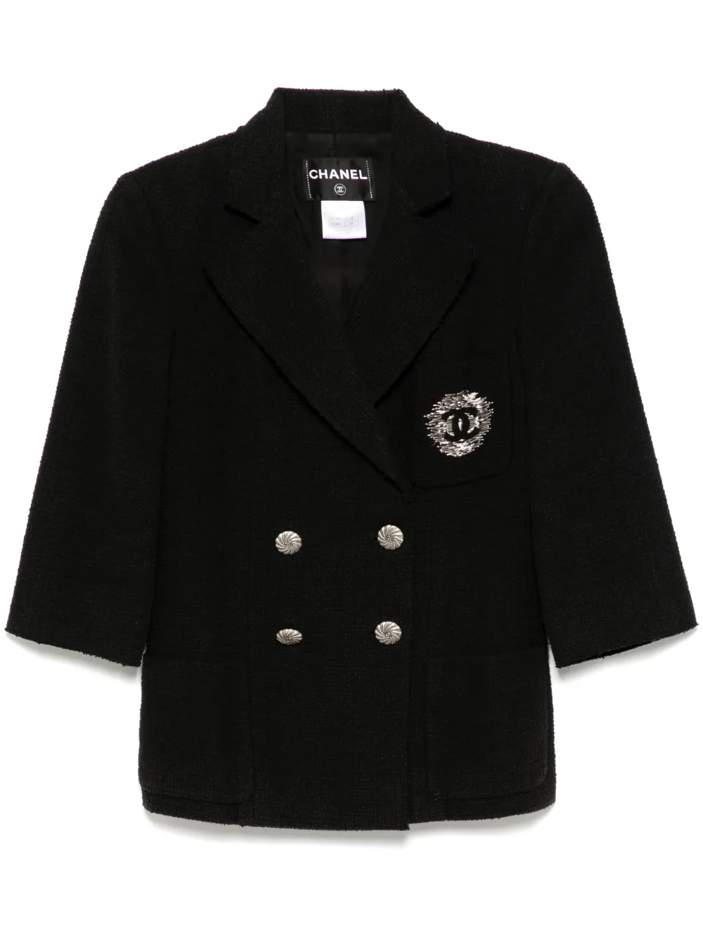 CHANEL Pre-Owned Giacca doppiopetto 2010-2020 - Nero