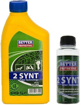 Olio miscela 2 t 100% sintetico lt.1 lubrificante per motori a 2 tempi di macchine agricole