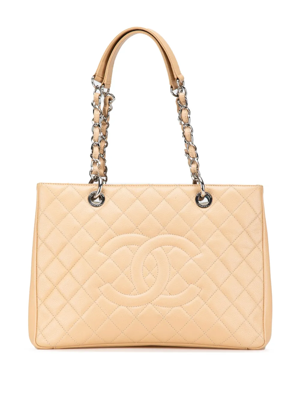CHANEL Pre-Owned 2014 Caviar Grand Shopping tote bag - Marrone