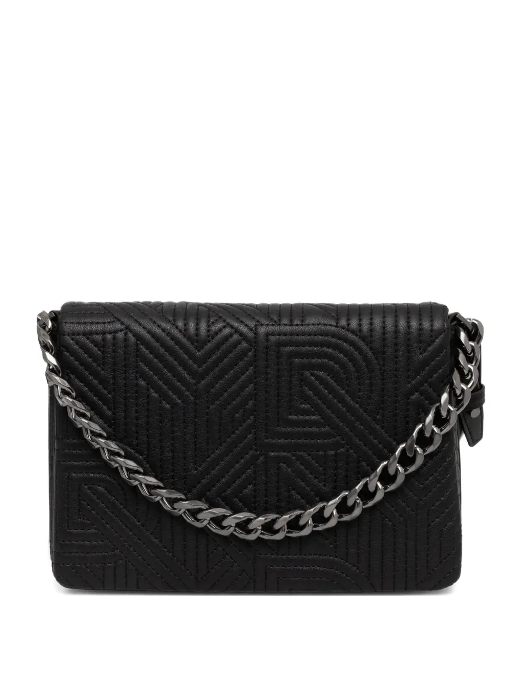 DKNY monogram-pattern crossbody bag - Nero
