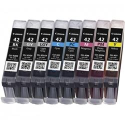 Orig Canon 6384B010 Conf. 8 serbatoi inchiostro CLI-42 nero +colore