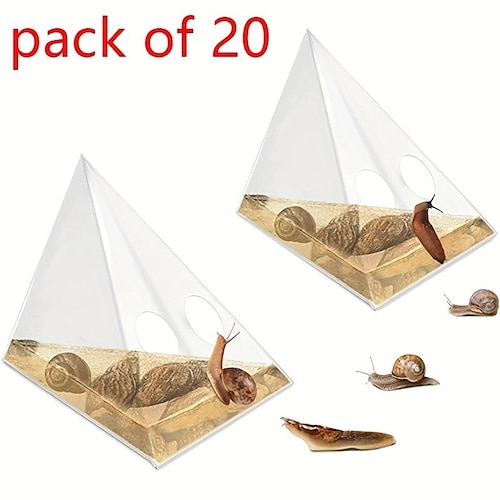Confezione da 20 trappole monouso per lumache, efficace esca per lumache, lumache anti-lumache per giardino, cattura lumache trappole birra ecologiche