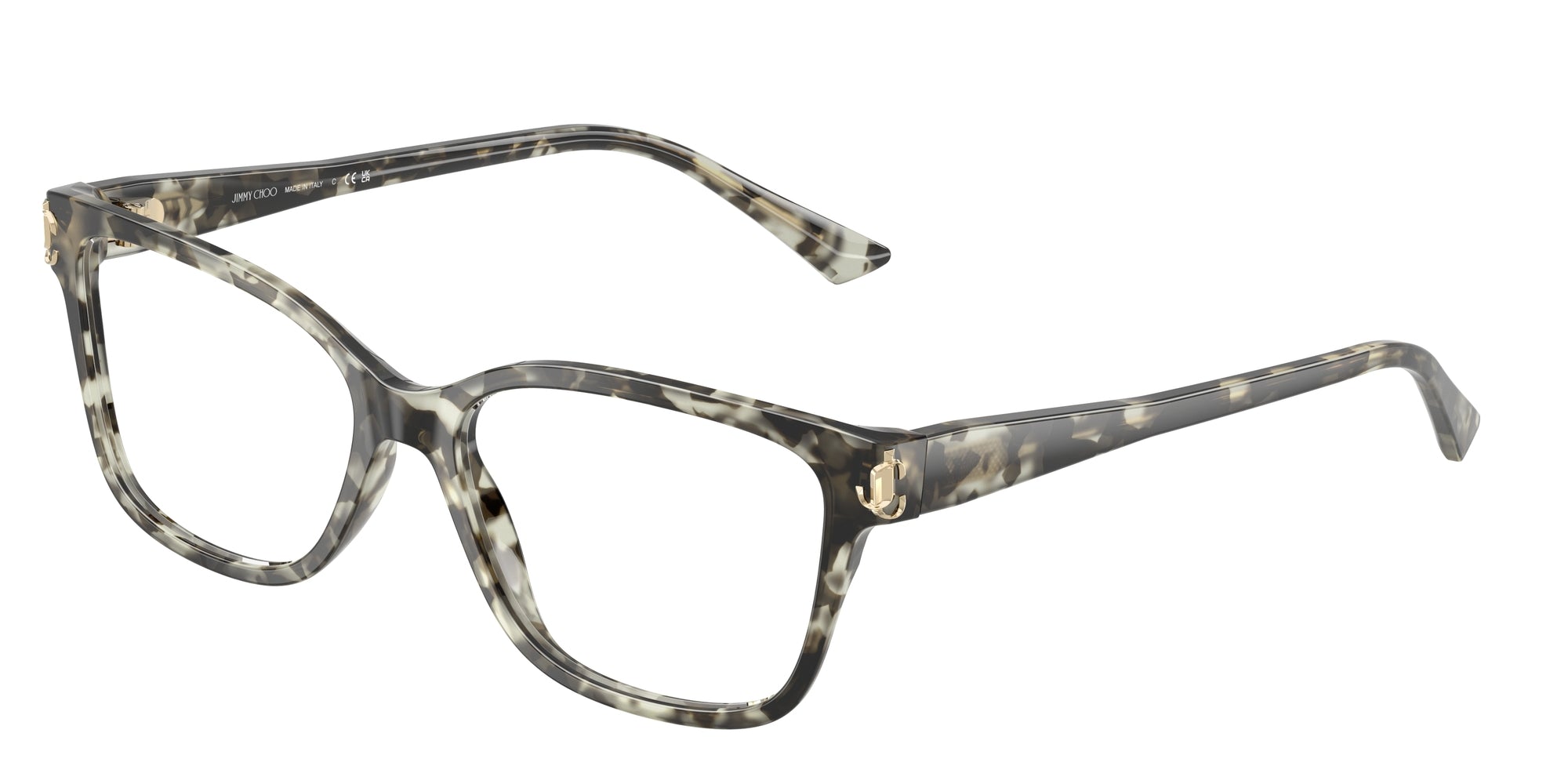 Jimmy Choo Donna Jc3012  5068 Montature Da Vista Acetato Bianco Trasparente Pillow Normale