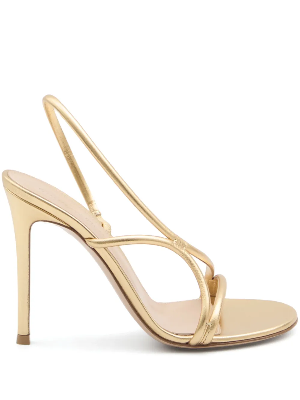 Gianvito Rossi 115mm leather sandals - Oro