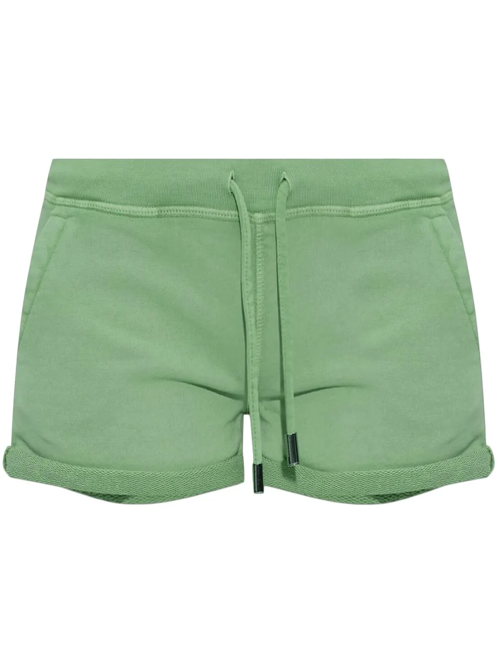 DSQUARED2 rolled-hem drawstring shorts - Verde