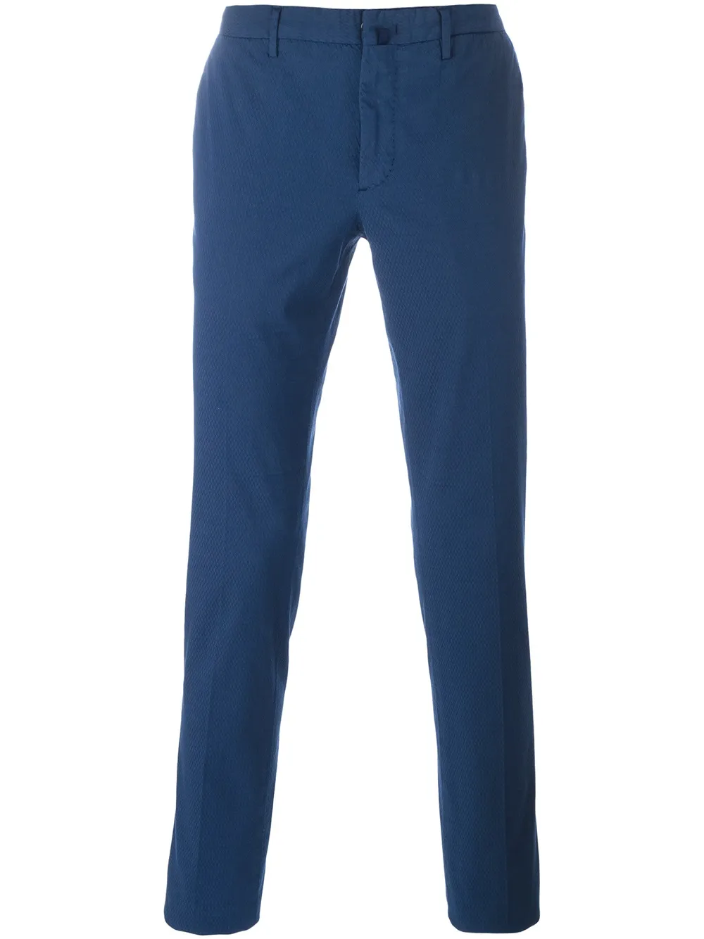 Incotex pleated skinny chinos - Blu