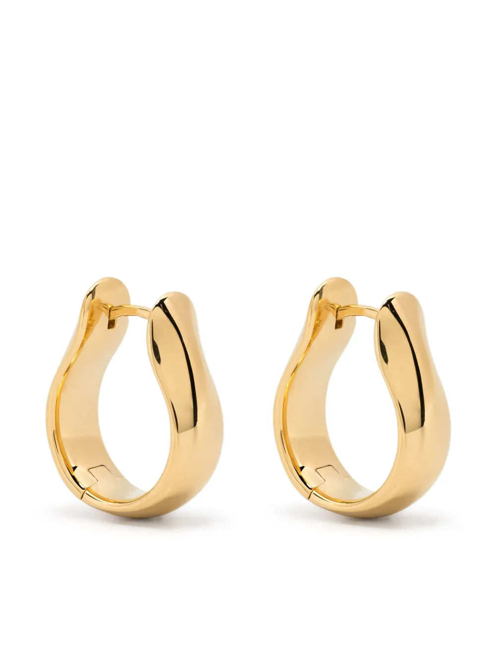 Tom Wood medium Oyster hoop-design earrings - Oro