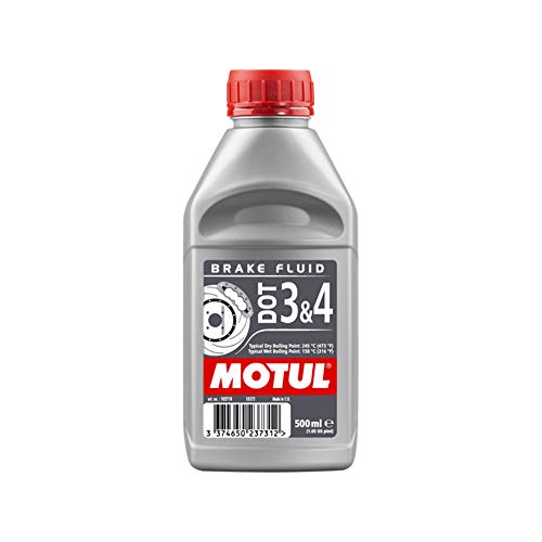 Motul Brake Fluid 102718 - Liquido Per Freni Dot 3 & 4, 500 Ml