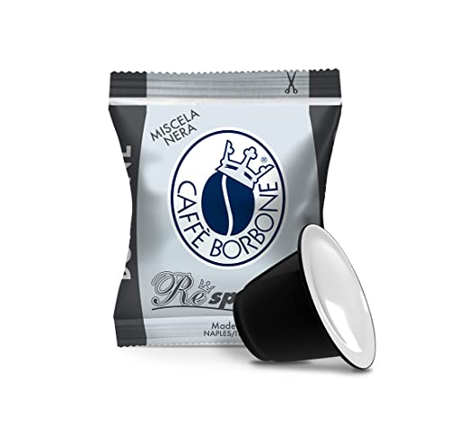 Caffè Borbone Respresso, Miscela Nera - 100 Capsule - Compatibili Con Le Macchine Ad Uso Domestico Nespresso*