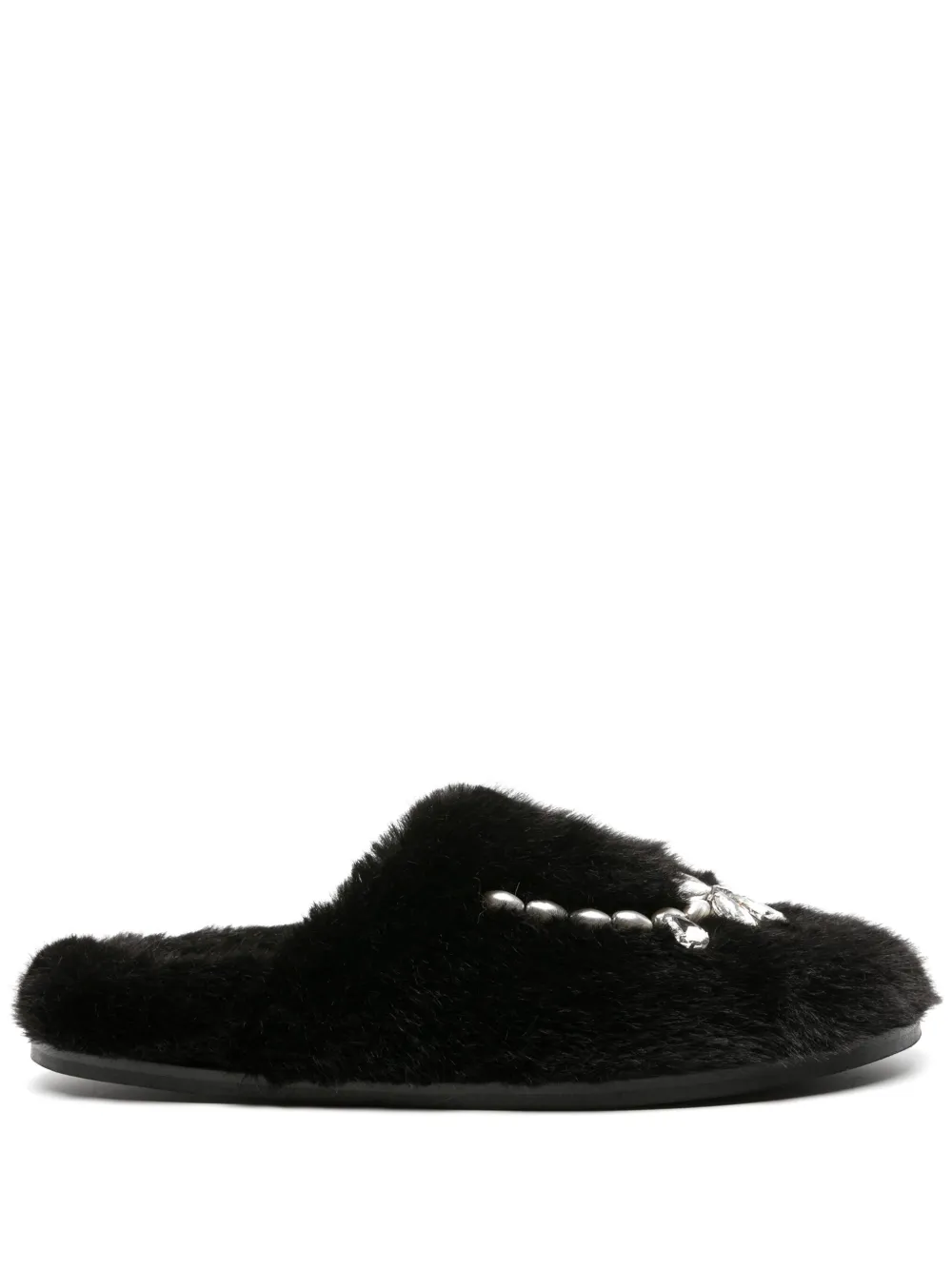 Simone Rocha Slippers con decorazione - Nero
