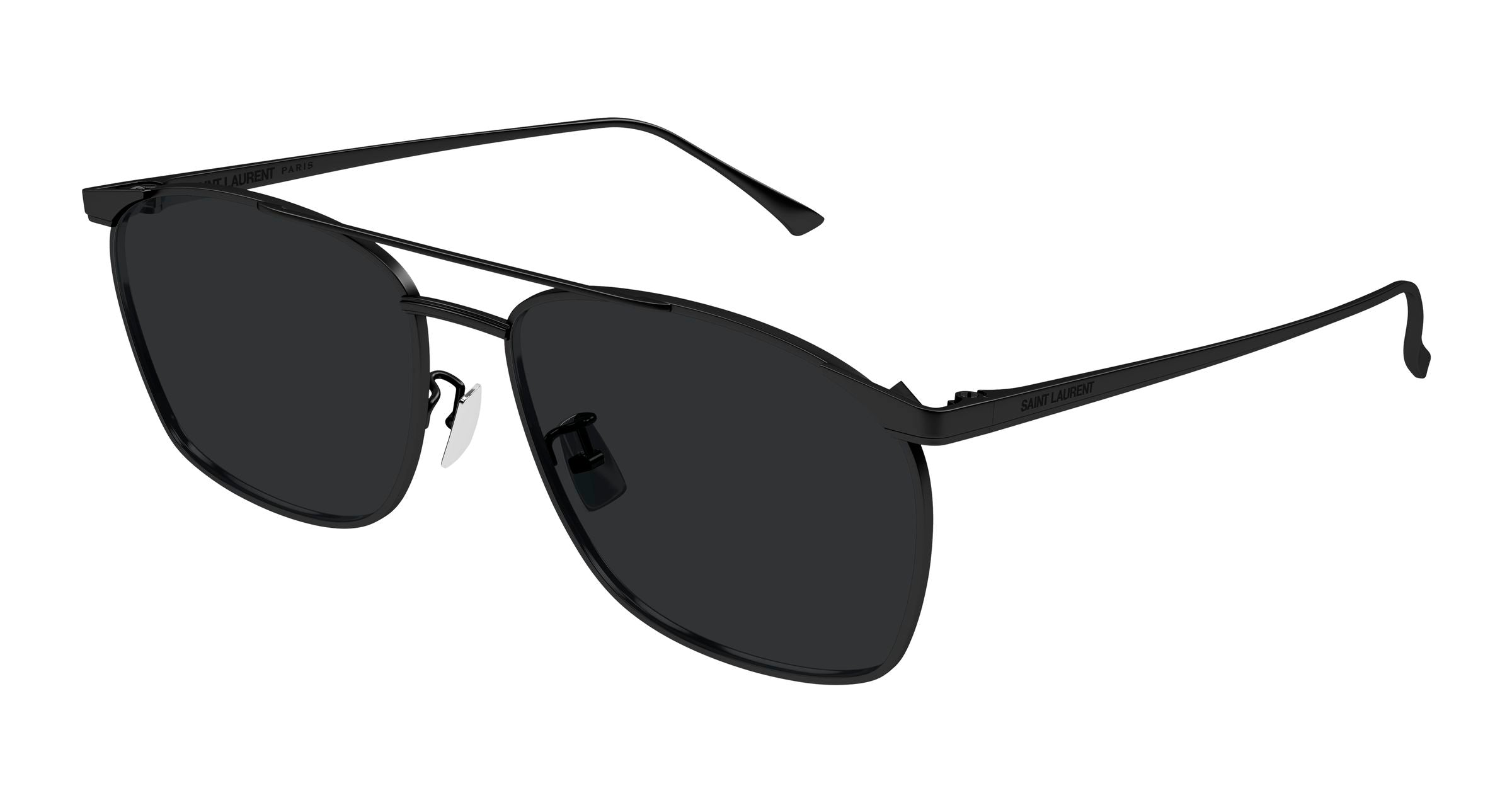 Saint Laurent Uomo Sl 796 Vincent 003 Occhiali Da Sole Metallo Nero Nero Pilot