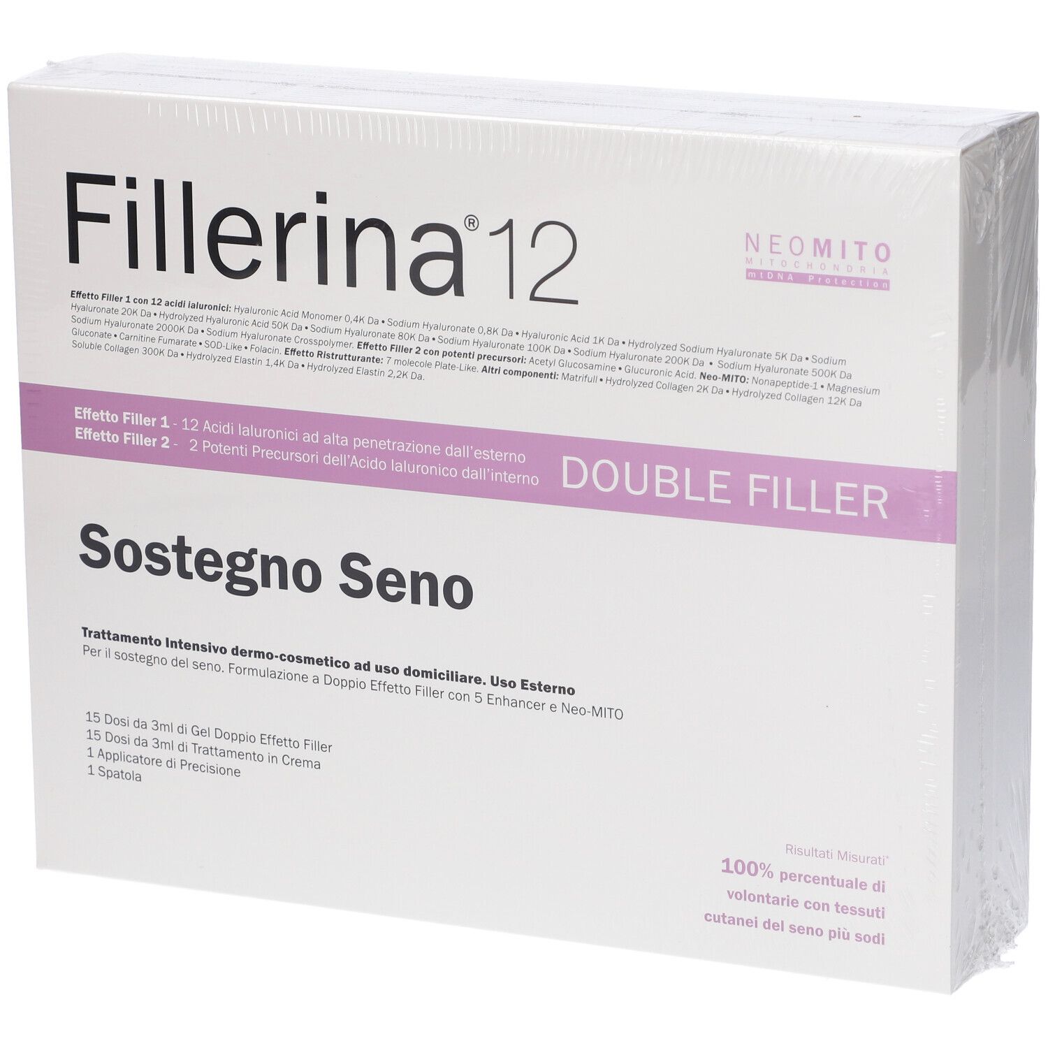 Fillerina Sostegno Seno 12 Ha Double Filler Neo Mito Trattamento Inten