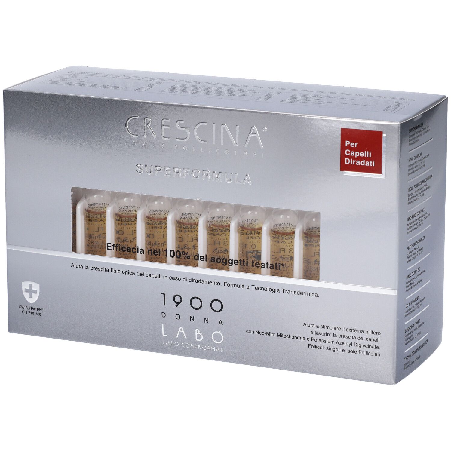 Crescina Isole Follicolari Super Formula 1900 Donna 40 Fiale 3,5 ml 14