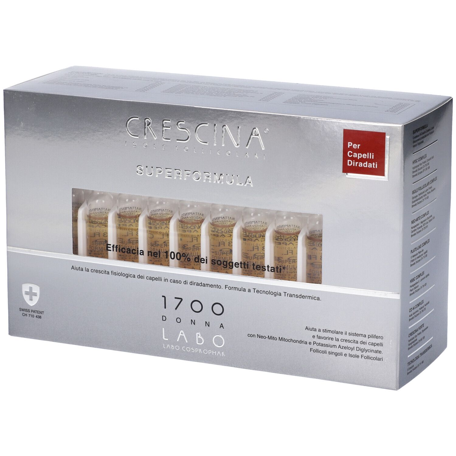 Crescina Isole Follicolari Super Formula 1700 Donna 40 Fiale 3,5 ml 14