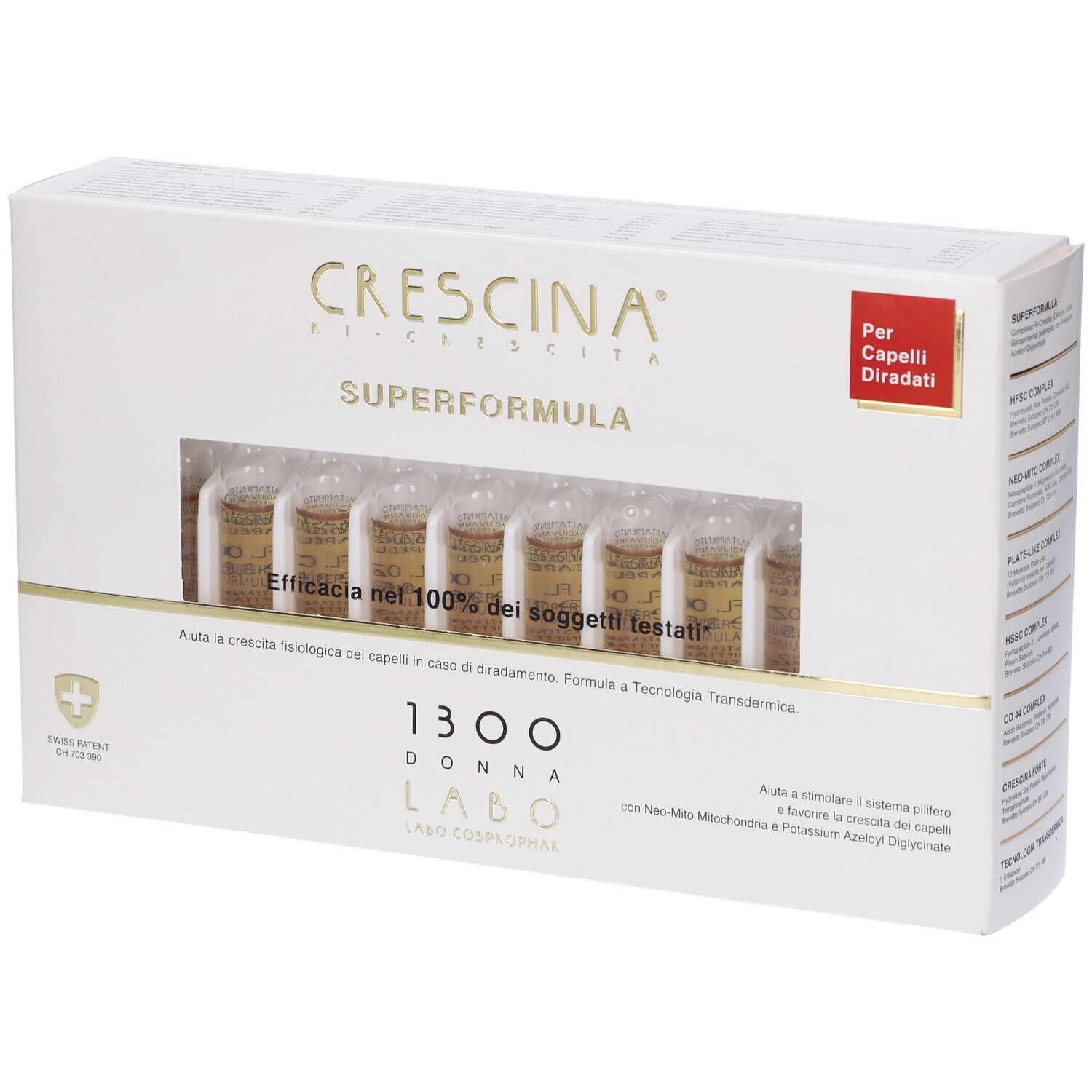 Crescina Ri Crescita Super Formula 1300 Donna 20 Fiale 3,5 ml 700