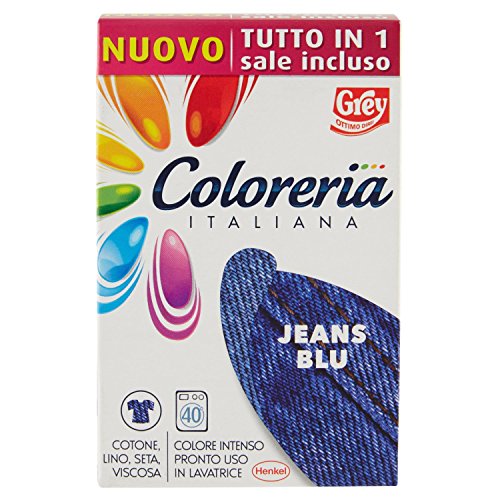 Henkel Coloreria Italiana Blu Jeans, Colorante Per Tessuti - 350 G