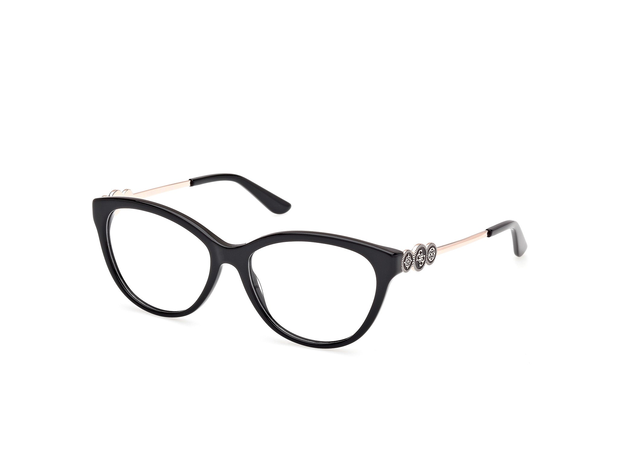 Guess Donna Gu50230 1 Montature Da Vista Acetato Nero  Cat Eye Normale