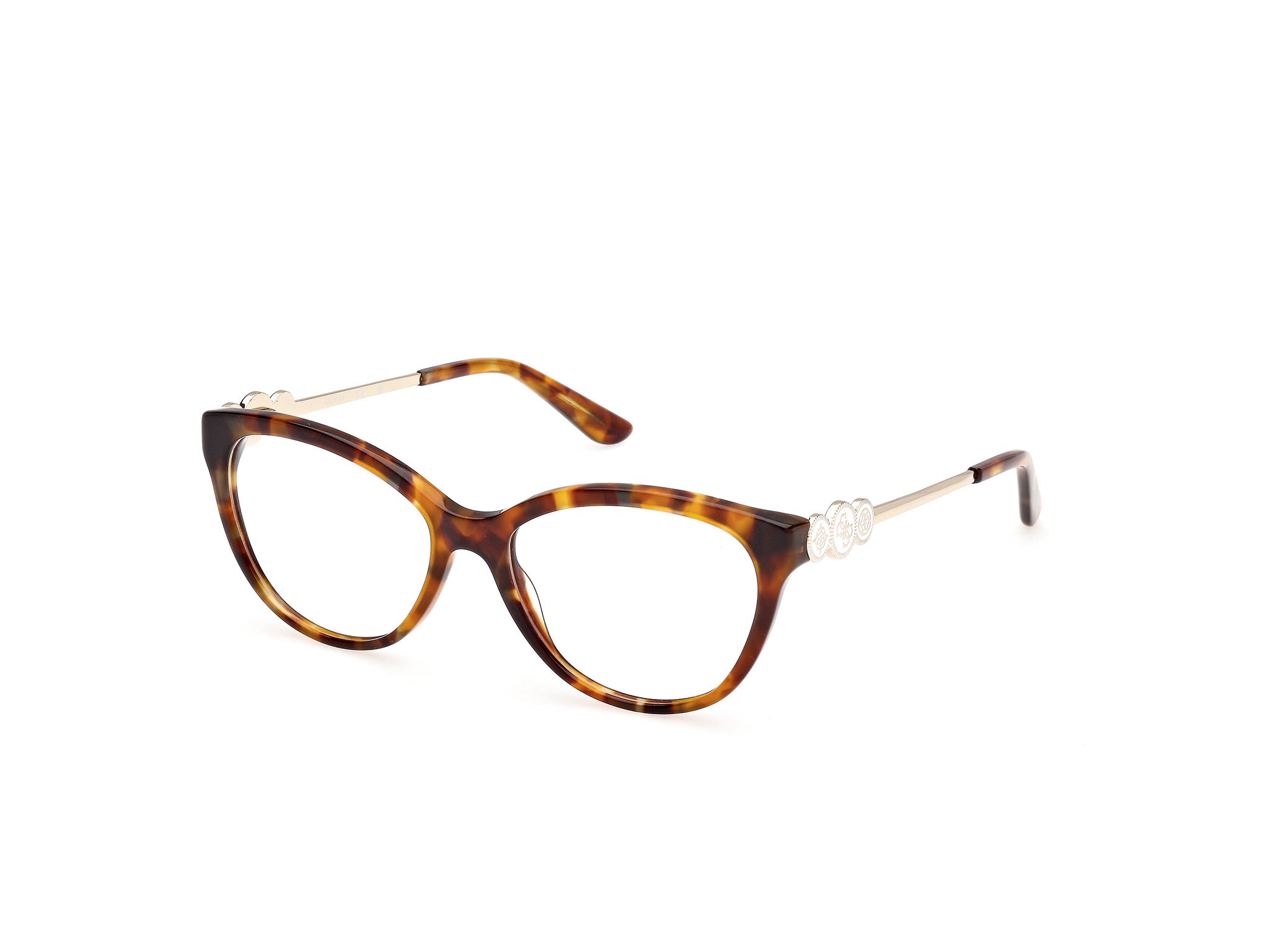 Guess Donna Gu50230 53 Montature Da Vista Acetato Havana  Cat Eye Normale