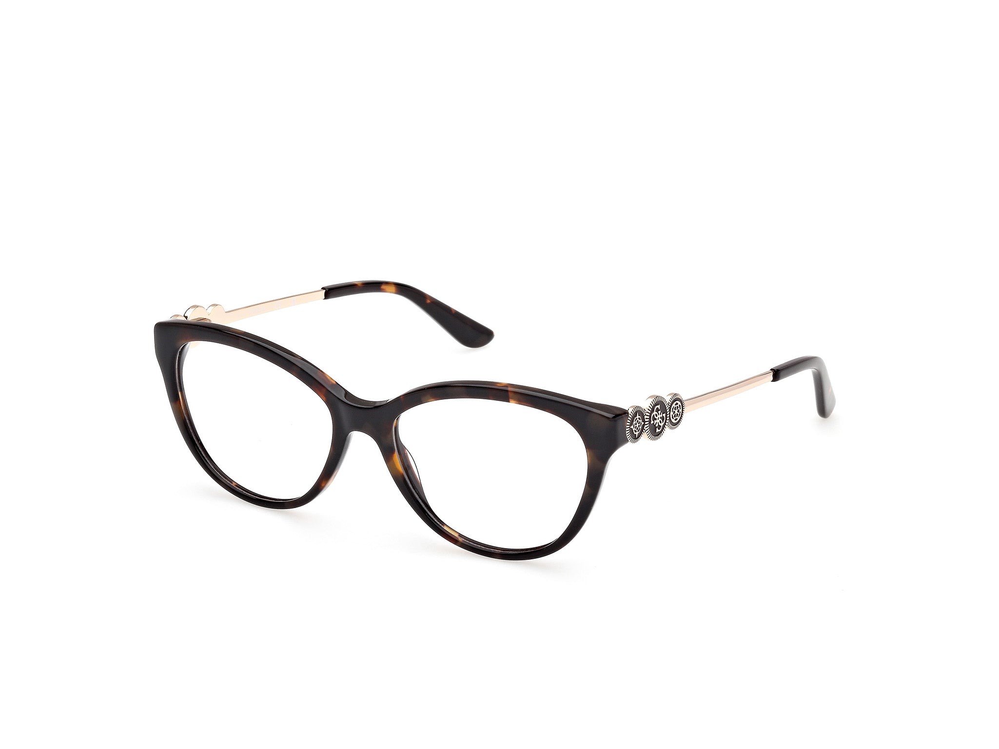 Guess Donna Gu50230 52 Montature Da Vista Acetato Havana  Cat Eye Normale