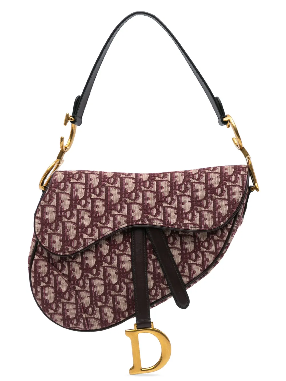 Christian Dior Pre-Owned 2019 Oblique Canvas Saddle Bag shoulder bag - Rosso