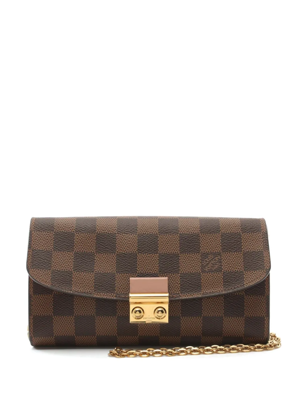 Louis Vuitton Pre-Owned 2019 Croisette wallet on chain - Marrone
