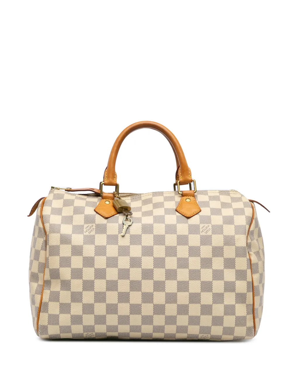 Louis Vuitton Pre-Owned 2016 Damier Azur Speedy 30 boston bag - Bianco