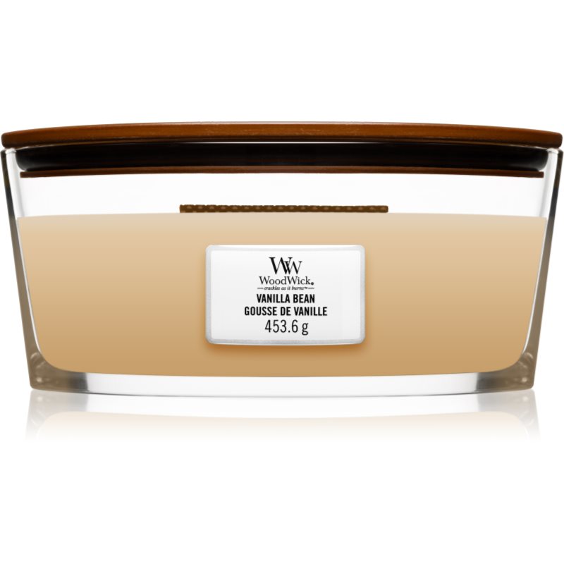 Woodwick Vanilla Bean Candela Profumata Con Stoppino In Legno (Hearthwick) 453.6 G