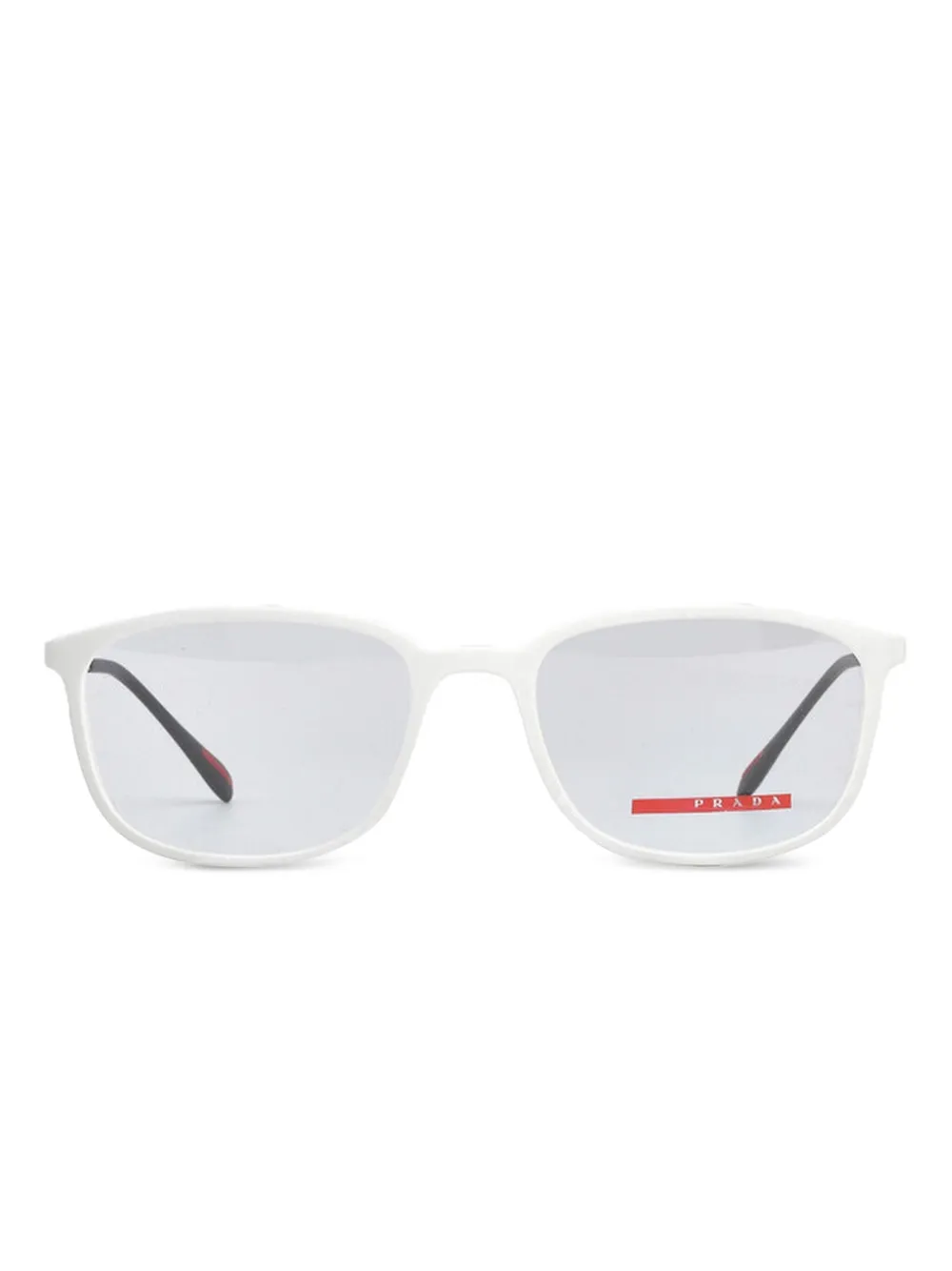 Prada Eyewear rectangle-frame glasses - Bianco