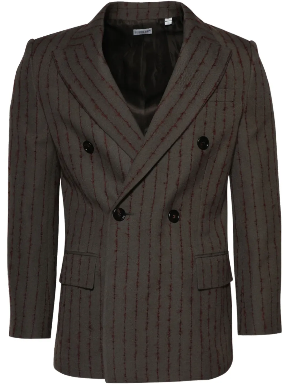 Burberry double-breasted blazer - Marrone