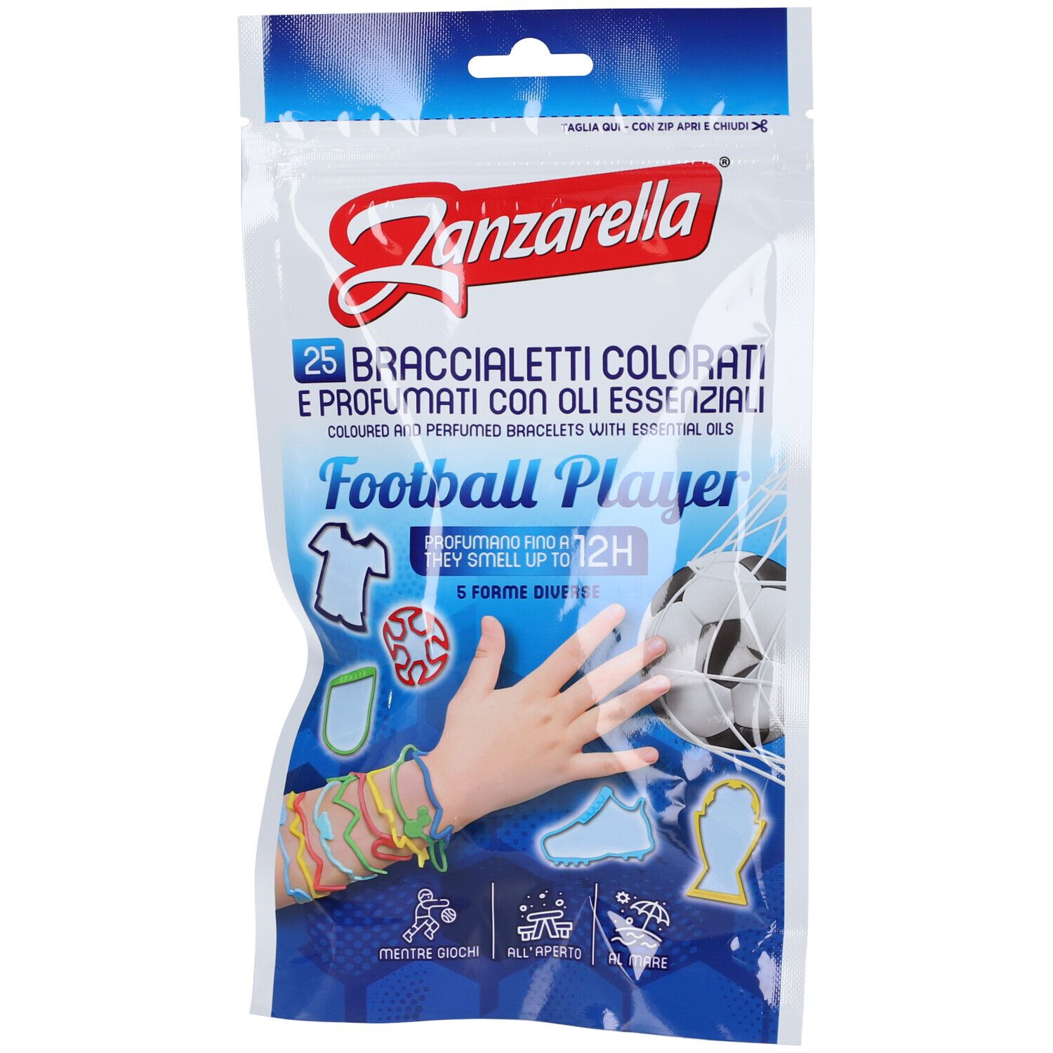 Zanzarella Braccialetti Profumati Football Player 1 pz Bracciale